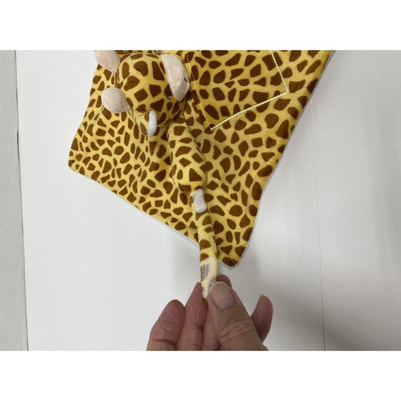 Baby FeFe Giraffe Baby Security Blanket Lovey w/Pocket Hook & Loop holder - Picture 2 of 11